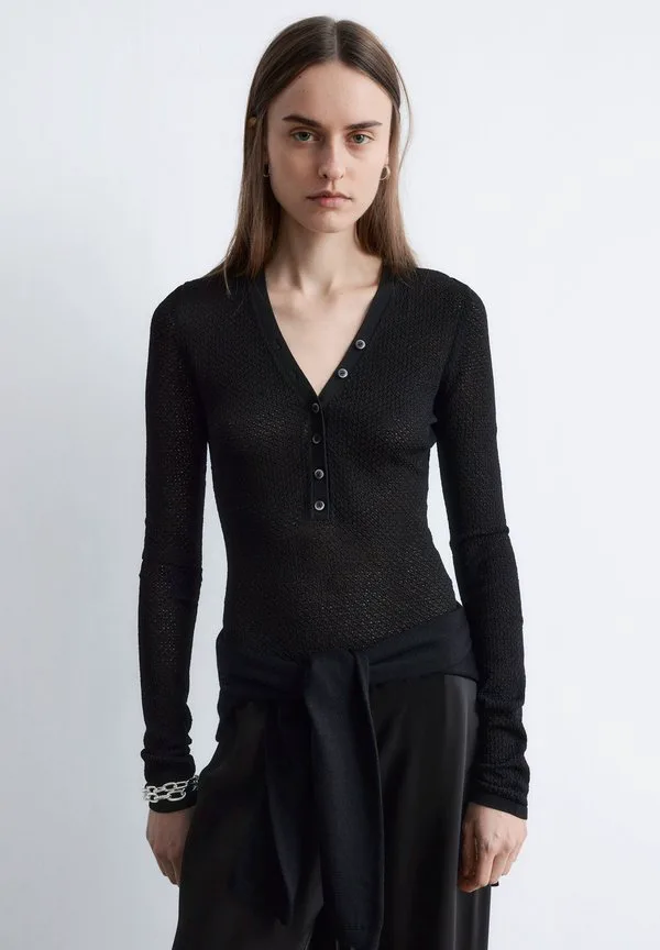 

Футболка с длинными рукавами & Other Stories, Black, Черный, Футболка с длинными рукавами & Other Stories, Black