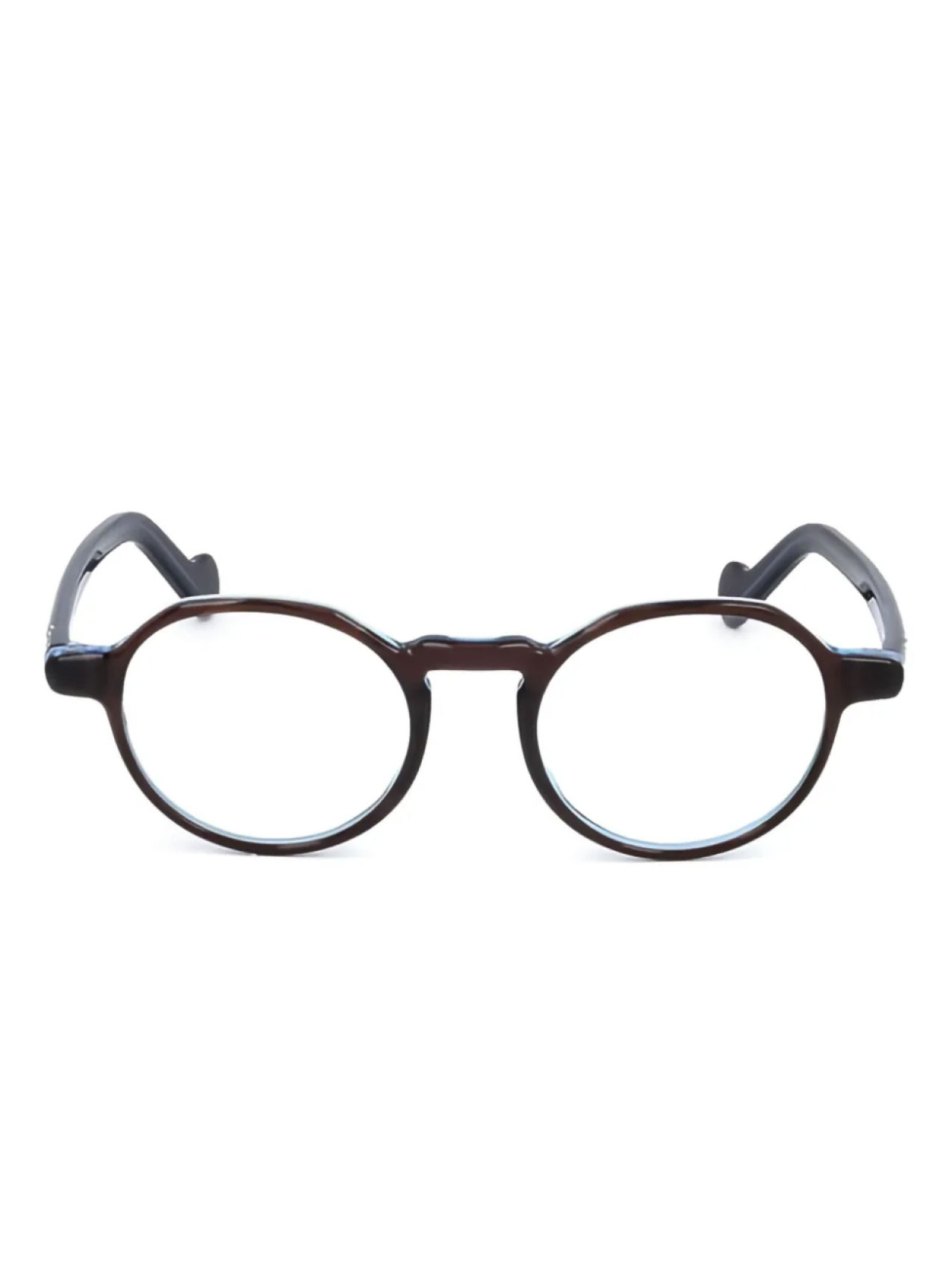 

Очки в круглой оправе Moncler Eyewear, черный