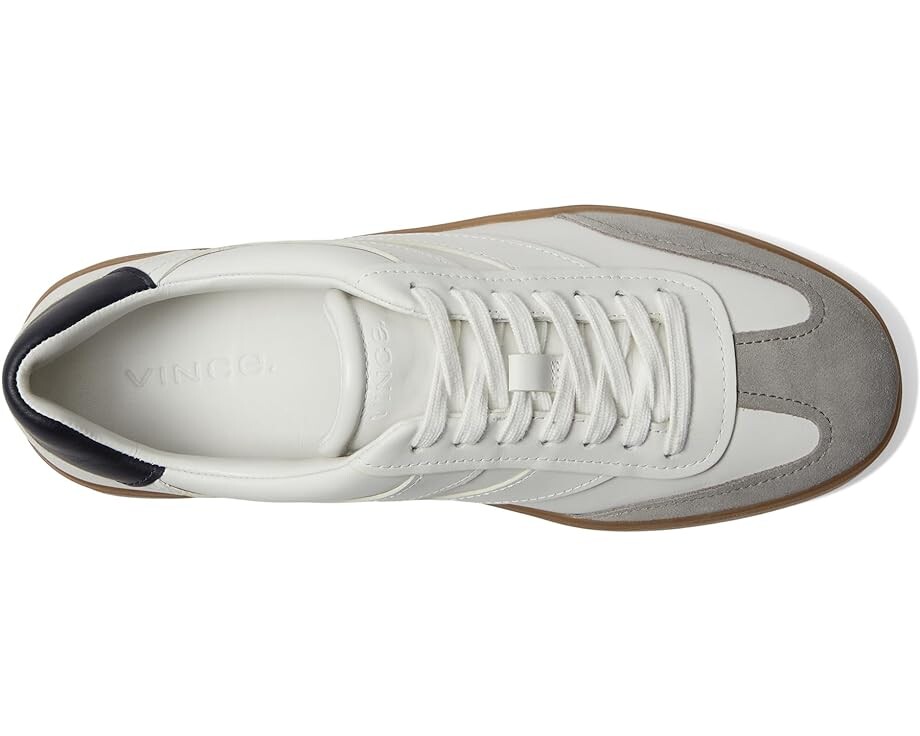 Кроссовки Vince Oasis-M Lace-Up Retro Sneakers, цвет Chalk White Leather — фото 2