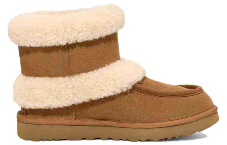 UGG Классические ультрамини флаффы 'Каштан' женские, цвет Chestnut — фото 3