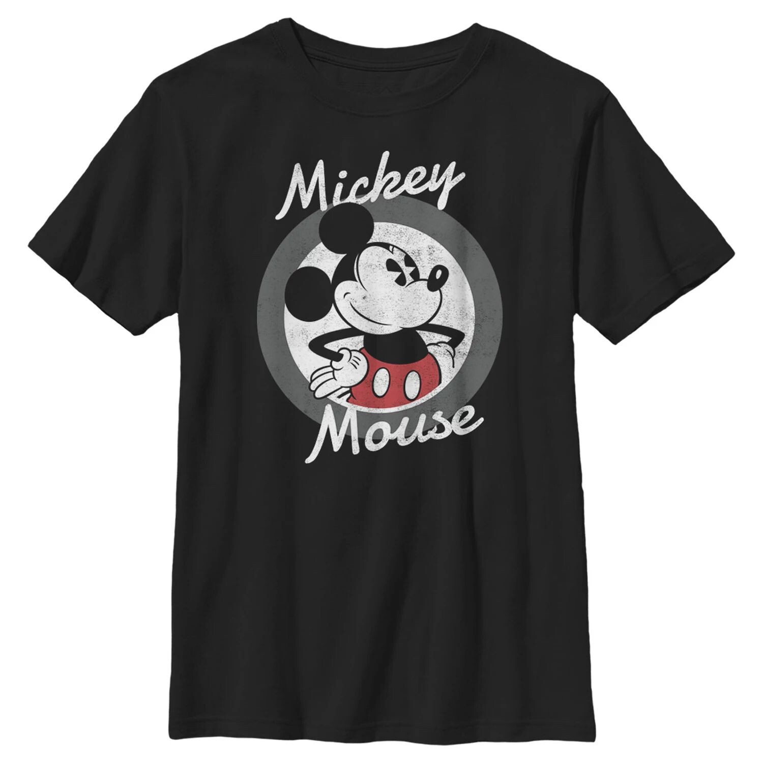 

Футболка с изображением развевающегося портрета Disney's Mickey Mouse для мальчиков 8–20 лет Disney