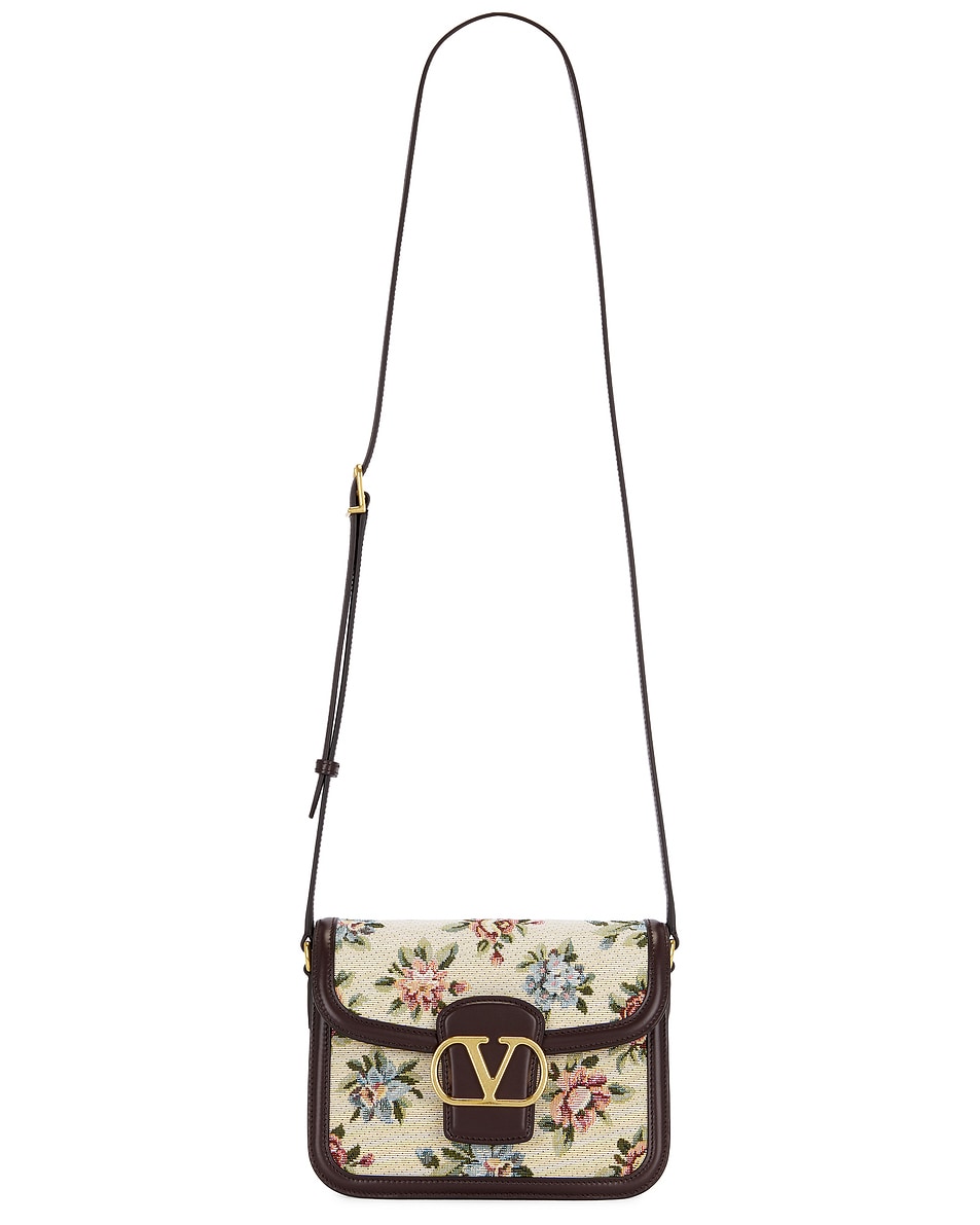 

9to5 Сумка через плечо мини Valentino Garavani, Multicolor & Oak Brown