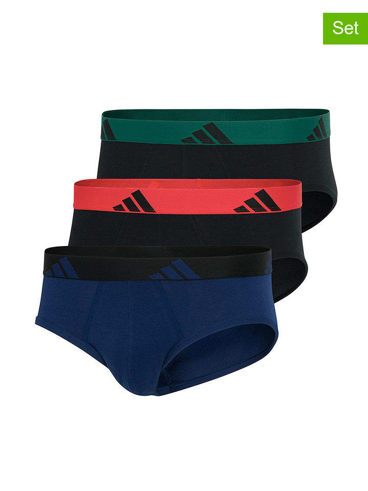 

Adidas Комплект из 3 трусов темно-синего/черного цвета