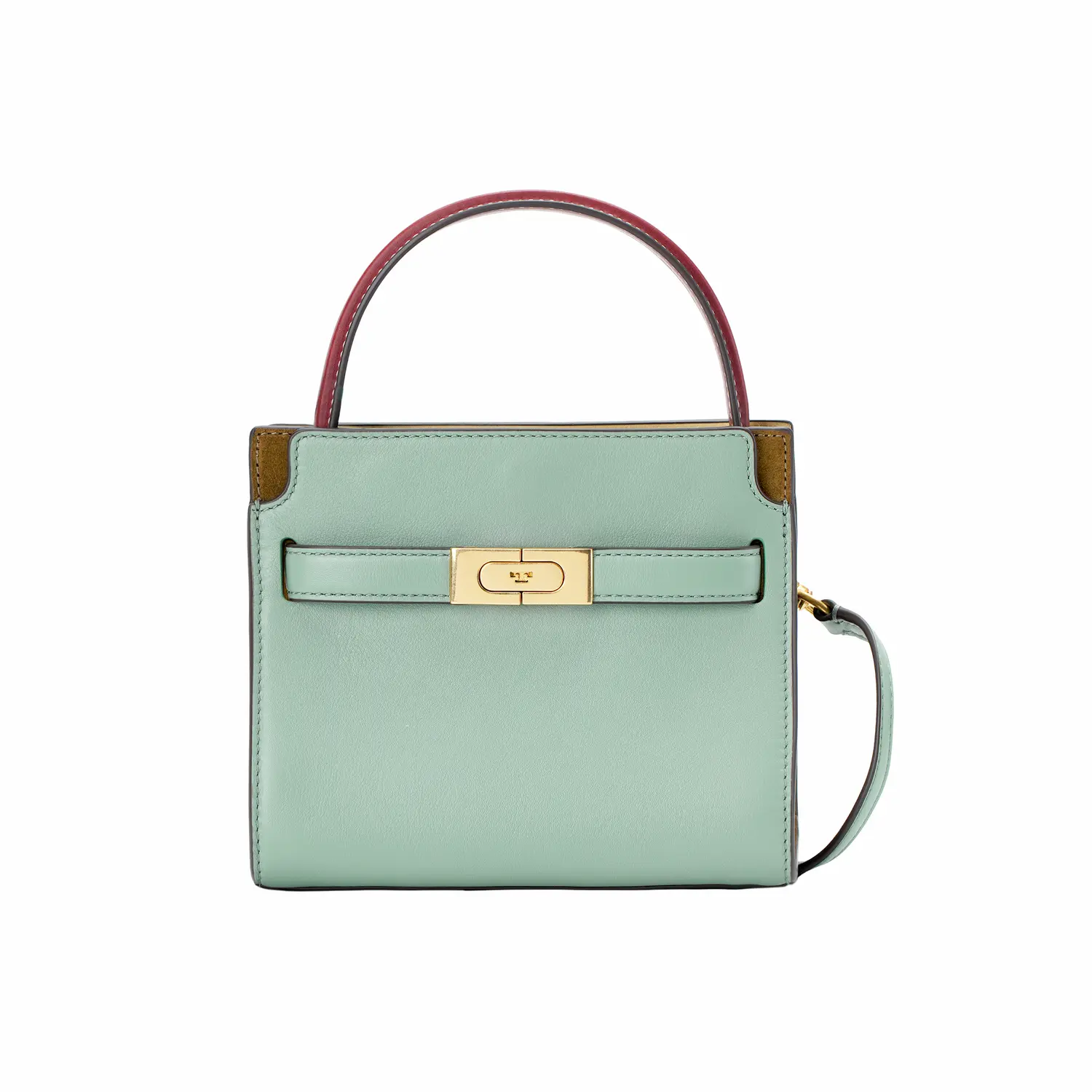 

TORY BURCH Миниатюрная женская сумка из коровьей кожи Ли Радзивилл Крик Блю