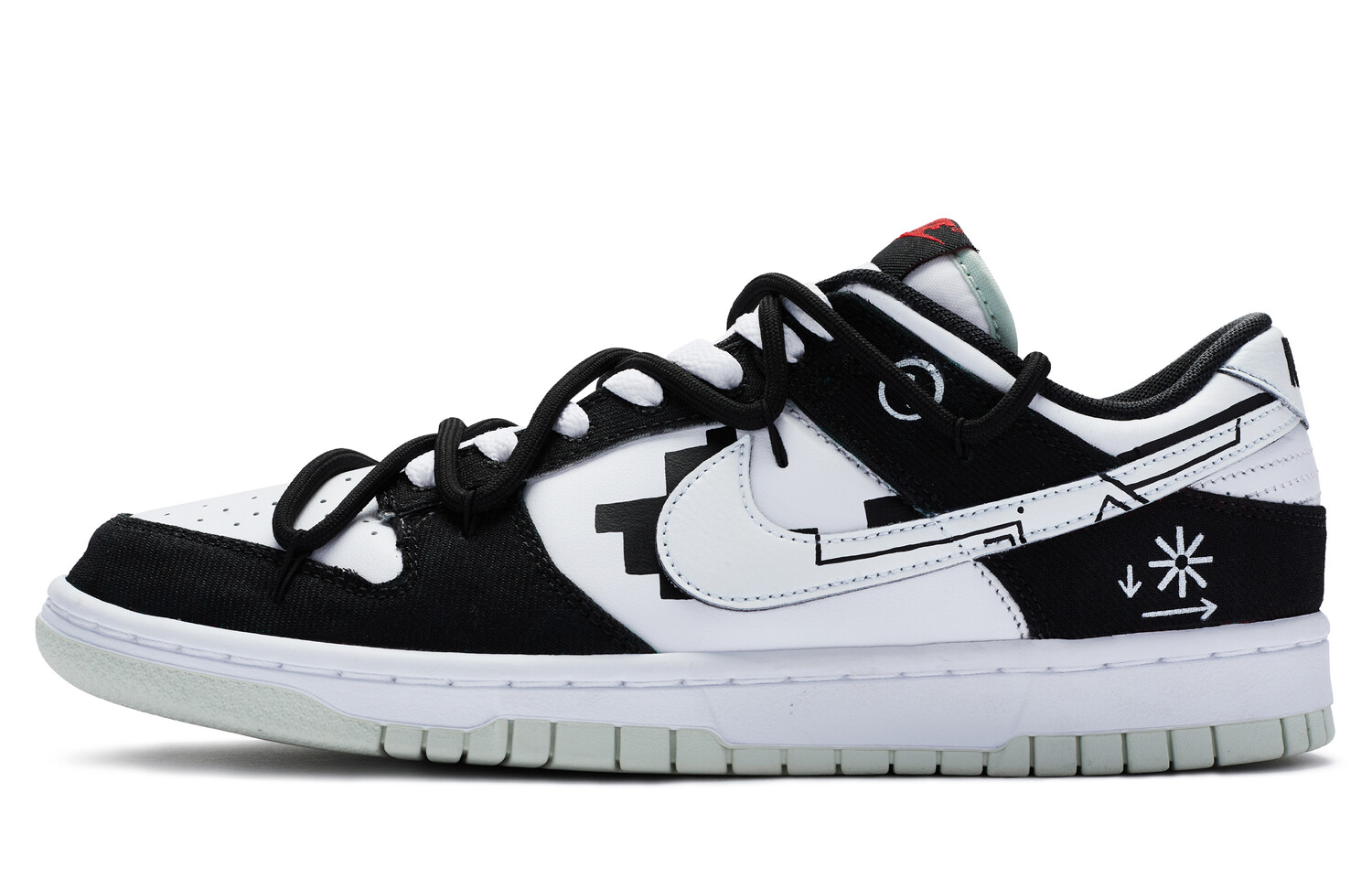 

Кроссовки Nike Dunk Skateboard Shoes Men Low-Top Black White