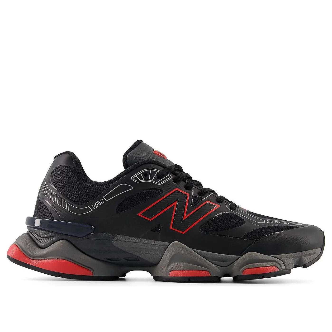 Кроссовки New Balance 9060Z 'Black Fire Cracker' U90606LE, черный — фото 2