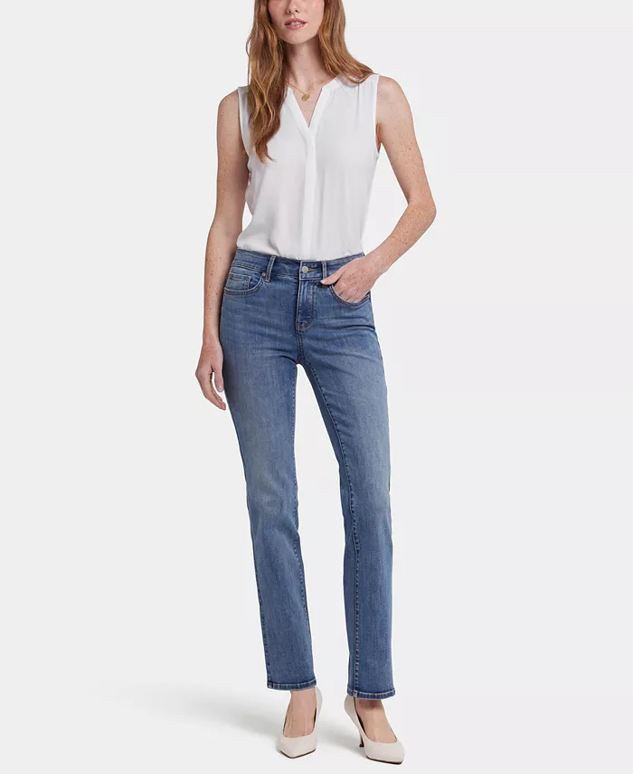 

Джинсы Petite Marilyn Straight NYDJ, синий