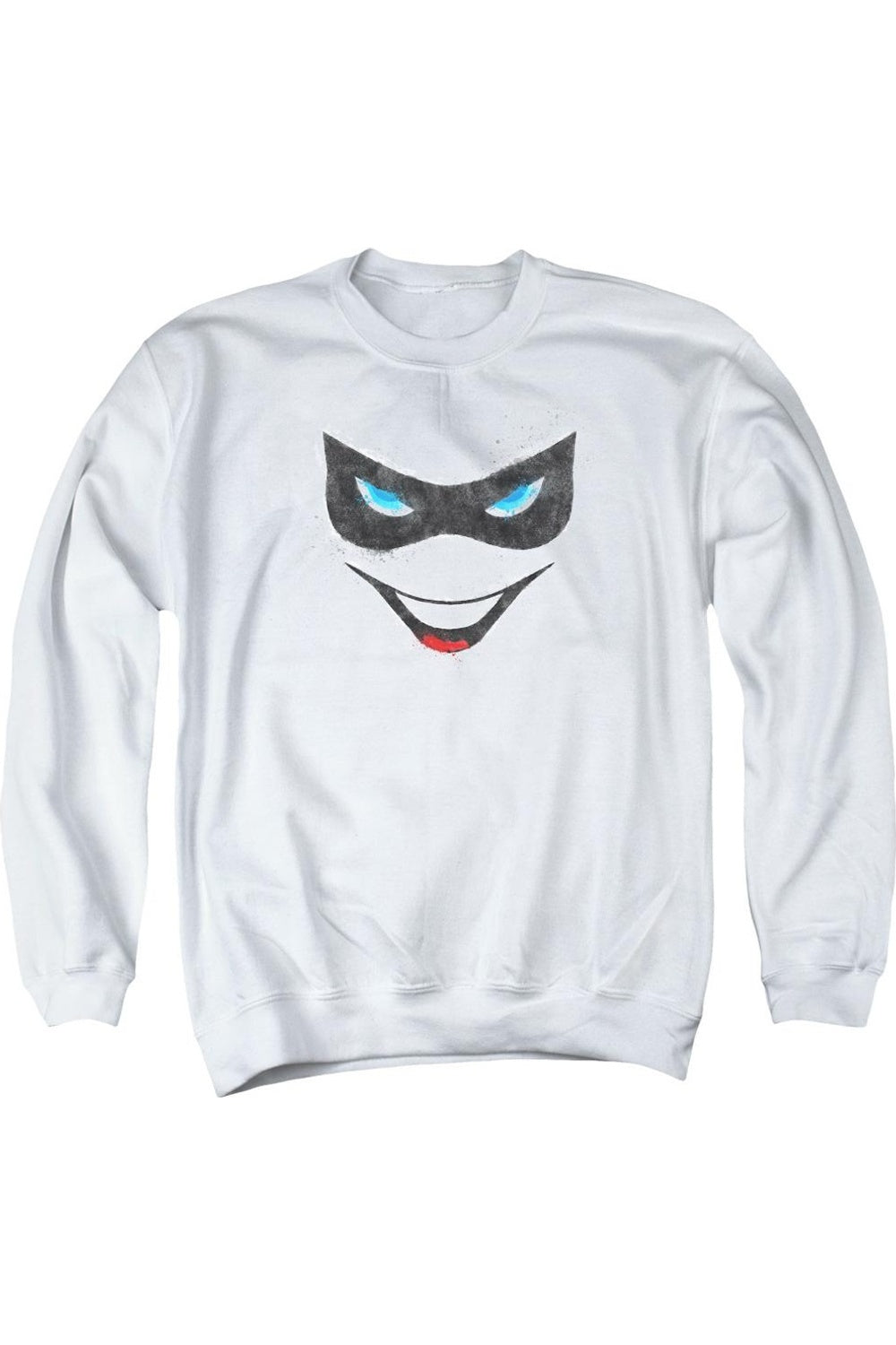

Толстовка Batman Harley Face для взрослых с круглым вырезом Gildan, белый