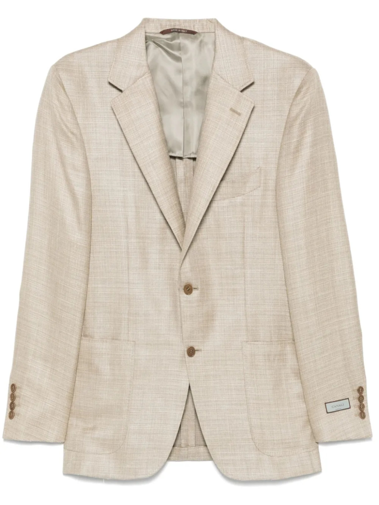 

Однобортный блейзер Canali, нейтральный