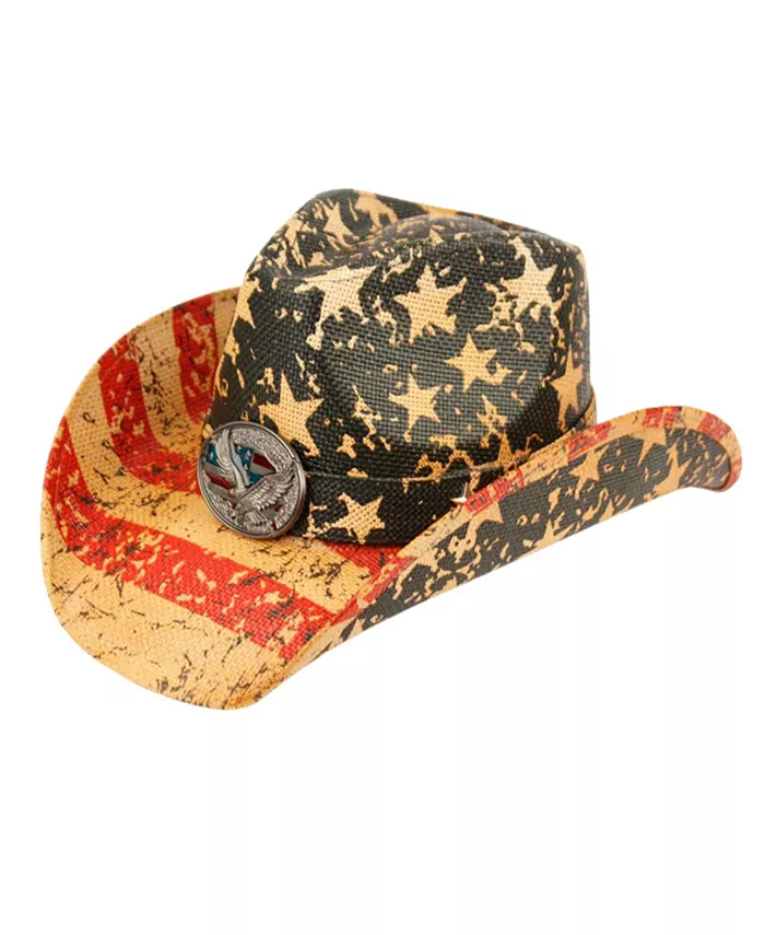 

Ковбойская шляпа Angela & William с американским флагом и орлом Epoch Hats Company, коричневый