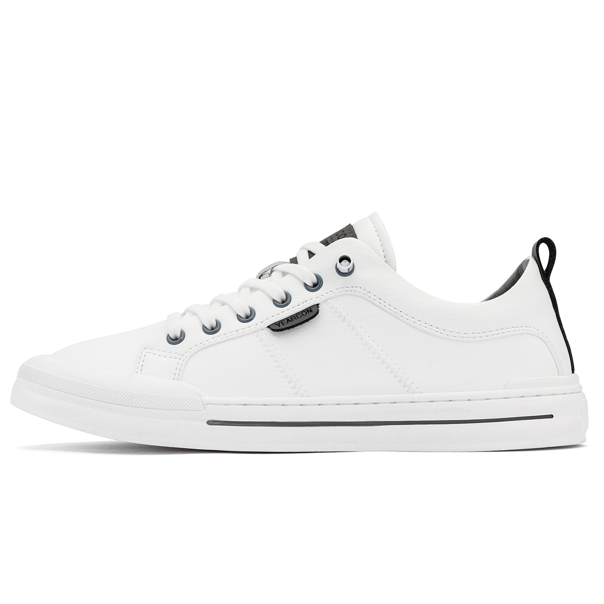 

YEARCON Низкие скейтерские кроссовки мужские экрю/светло-серые, цвет Ecru/Light Gray