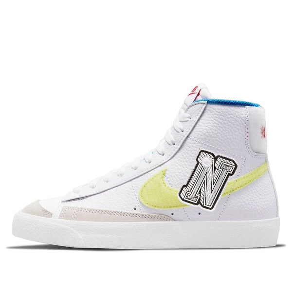 

Кроссовки blazer mid '77 'white lemon twist blue' Nike, белый