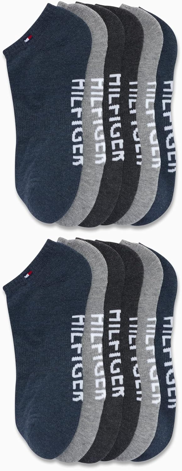Мужские спортивные носки Tommy Hilfiger - носки Cushion, непромокаемые (12 шт.), Blue Assorted — фото 3