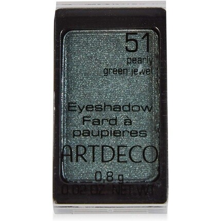 

Тени для век Color-Intense Long-Lasting Silver, White, Pearl 1G — оттенок 51 Pearly Green Jewel, Artdeco
