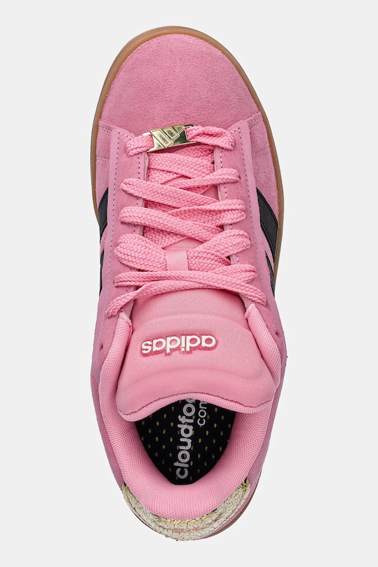 Замшевые кроссовки Grand Court Alpha 00S Adidas, розовый — фото 4