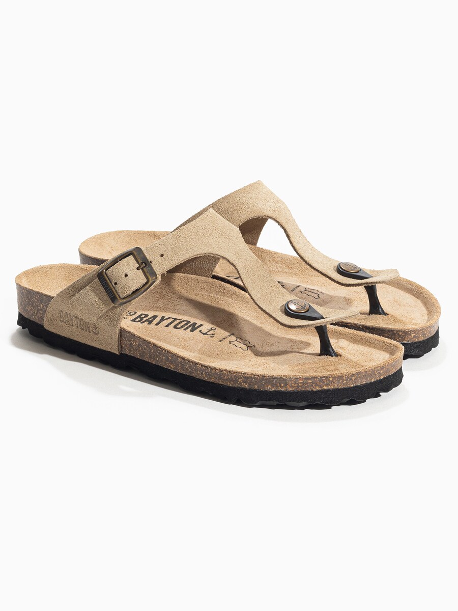 Сандалии с т-образным ремешком Bayton T-Bar Sandals Melia, бежевый — фото 2