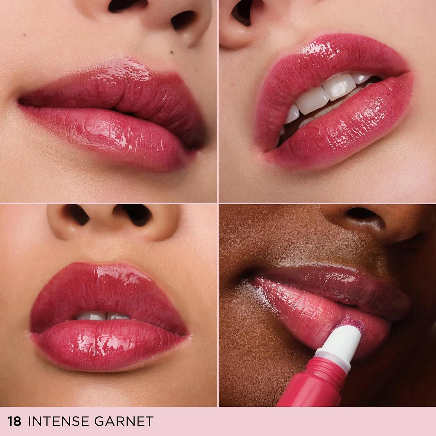 Блеск для губ Clarins Lip Perfector | Увлажняющий и придающий объем губам пептидный блеск | Мгновенный блеск с полупрозрачным мерцающим финишем | Нелипкая текстура с ароматом ванили | 0,35 унции, 18 Intense Garnet - Wine Red — фото 2