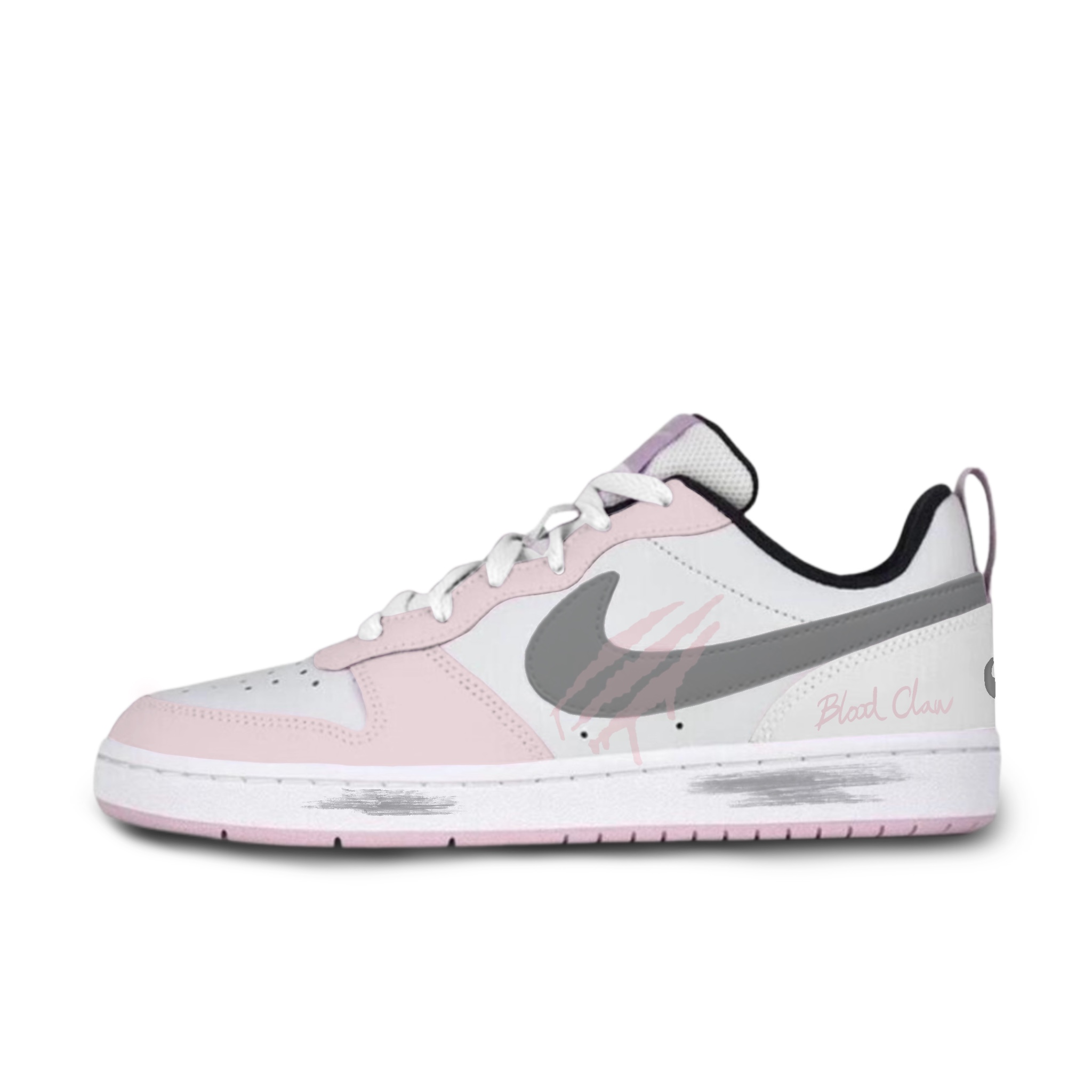 

Court Borough Mystic Claw нескользящие устойчивые к истиранию низкие кроссовки для скейтбординга Kids' Nike, розовый