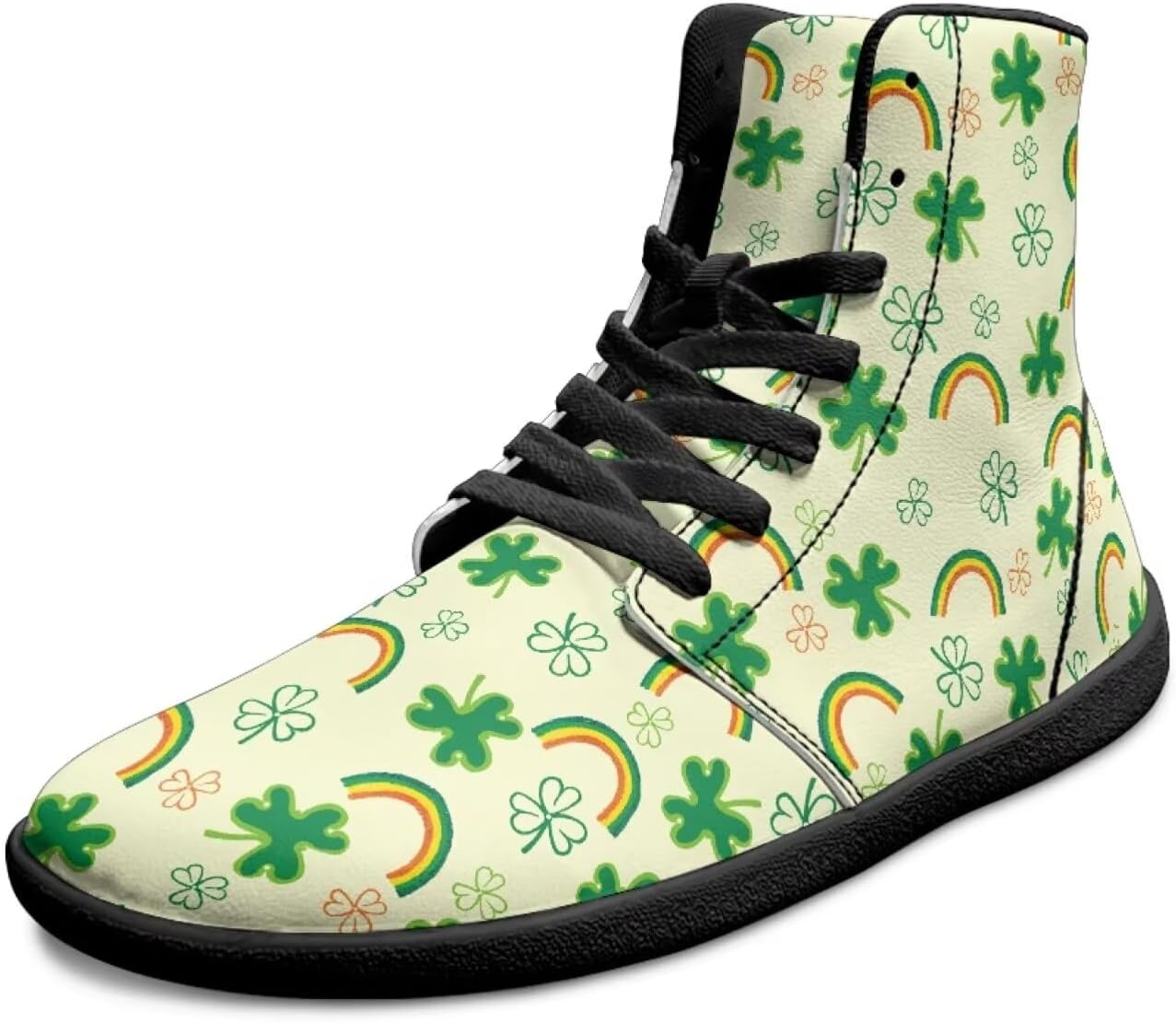 

Мужские Босоножки с Высокой Пяткой и Широким Носком с Нулевым Каблуком, Противоскользящие Кружевные Ботинки до Щиколотки для Ходьбы Xixirimido, зеленый