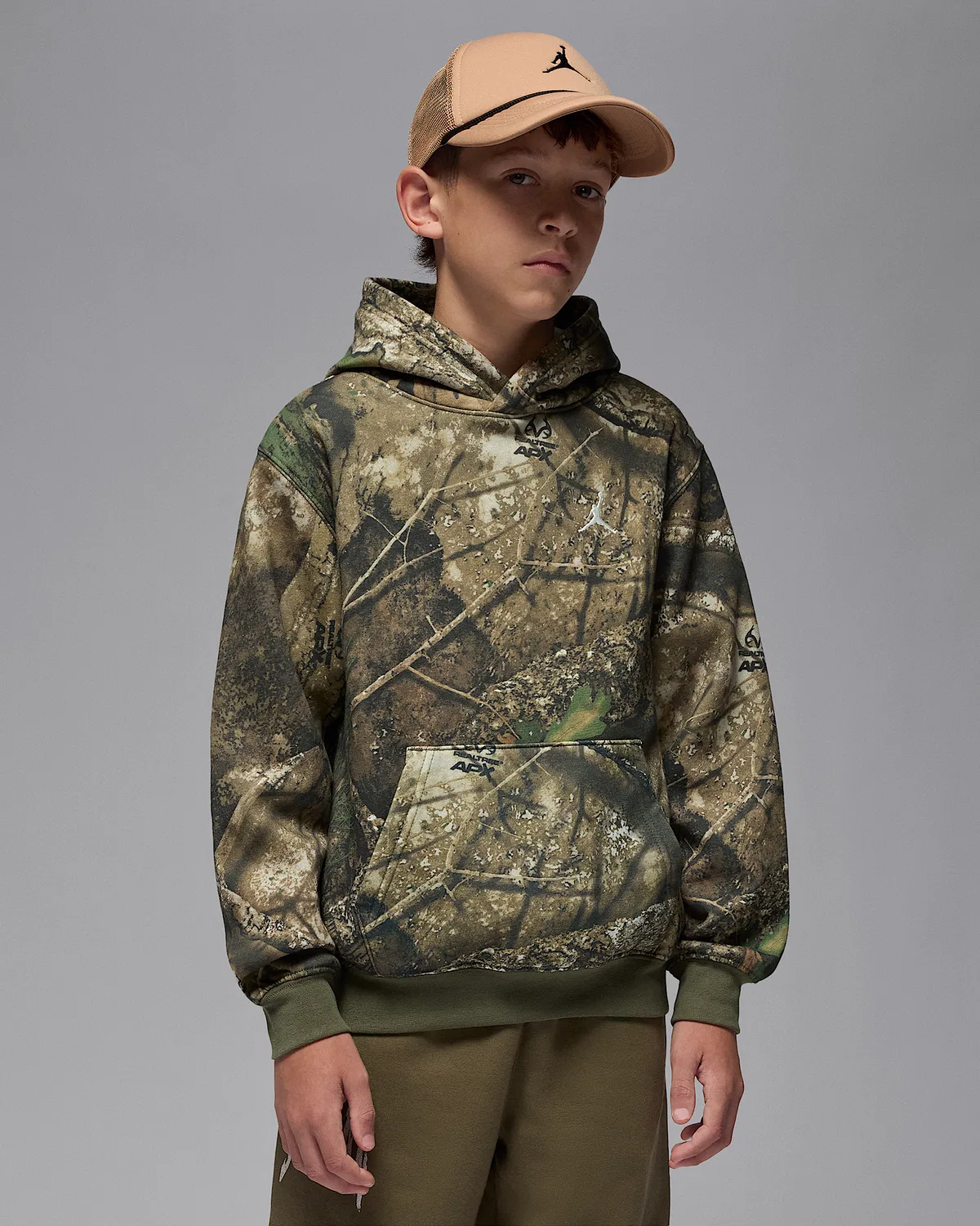 Детская толстовка с капюшоном Realtree Jordan, Medium Olive