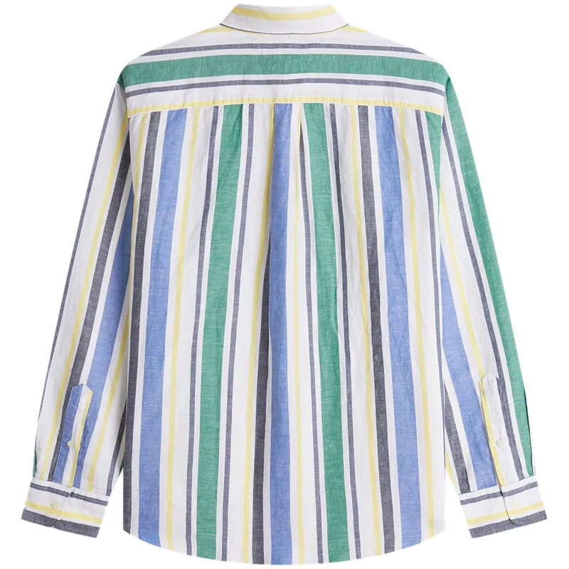 Tommy Hilfiger Рубашка Men's Multicolor Stripes 0CD Lapel Moderate Others — фото 3