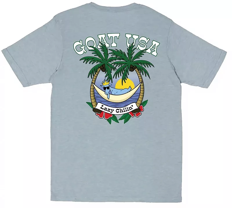 

Футболка Lazy Chillin' для взрослых GOAT USA, цвет Ice Blue
