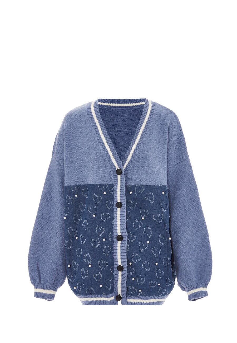 

Вязаный кардиган SANIKA, цвет Blue/Smoke blue