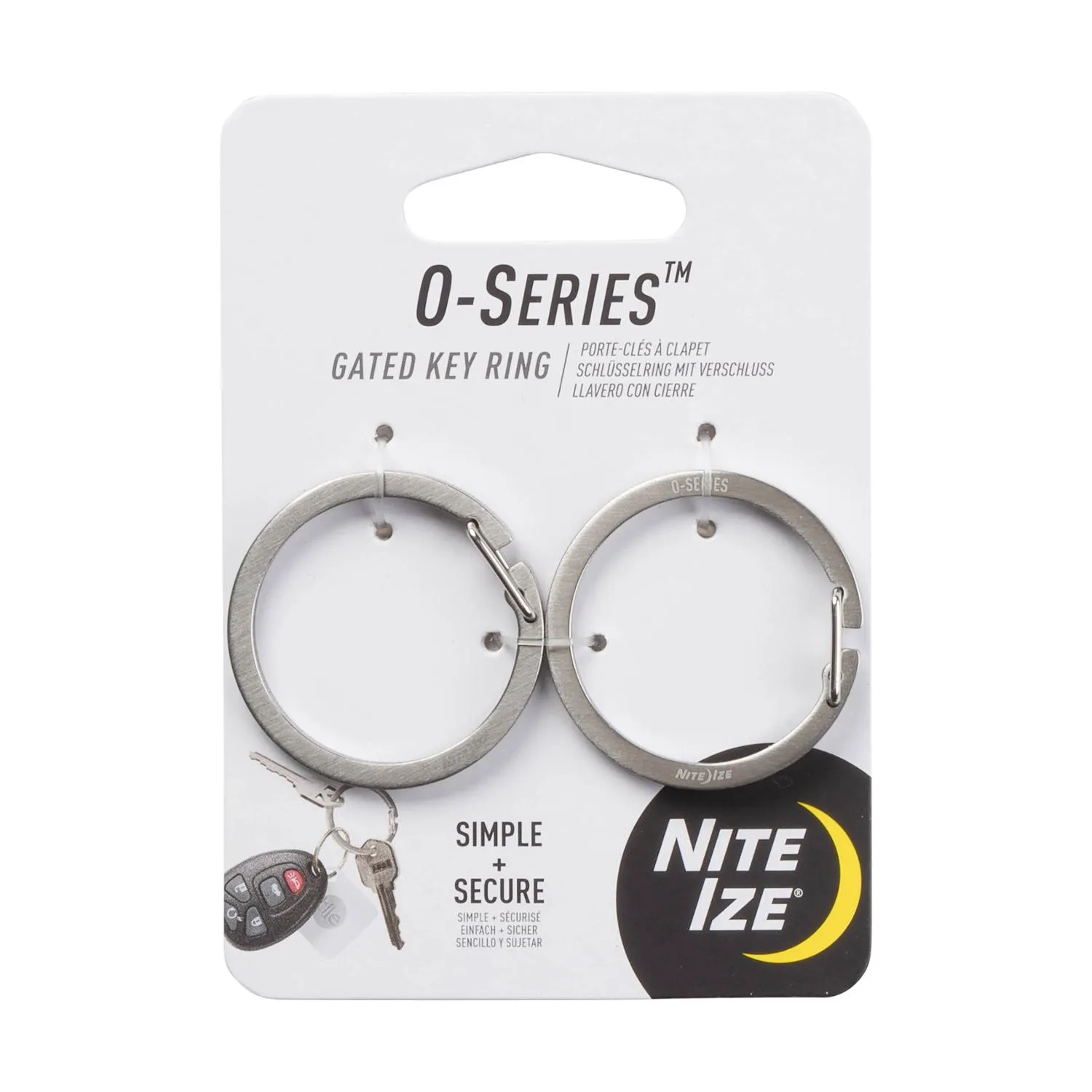 

Кольцо для ключей с защёлкой O-Series Nite Ize, Stainless