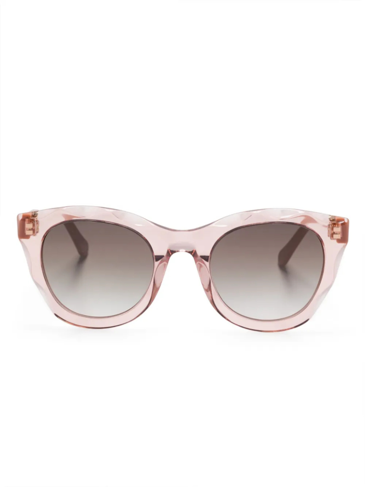 

Chloé Eyewear солнцезащитные очки в геометричной оправе, розовый