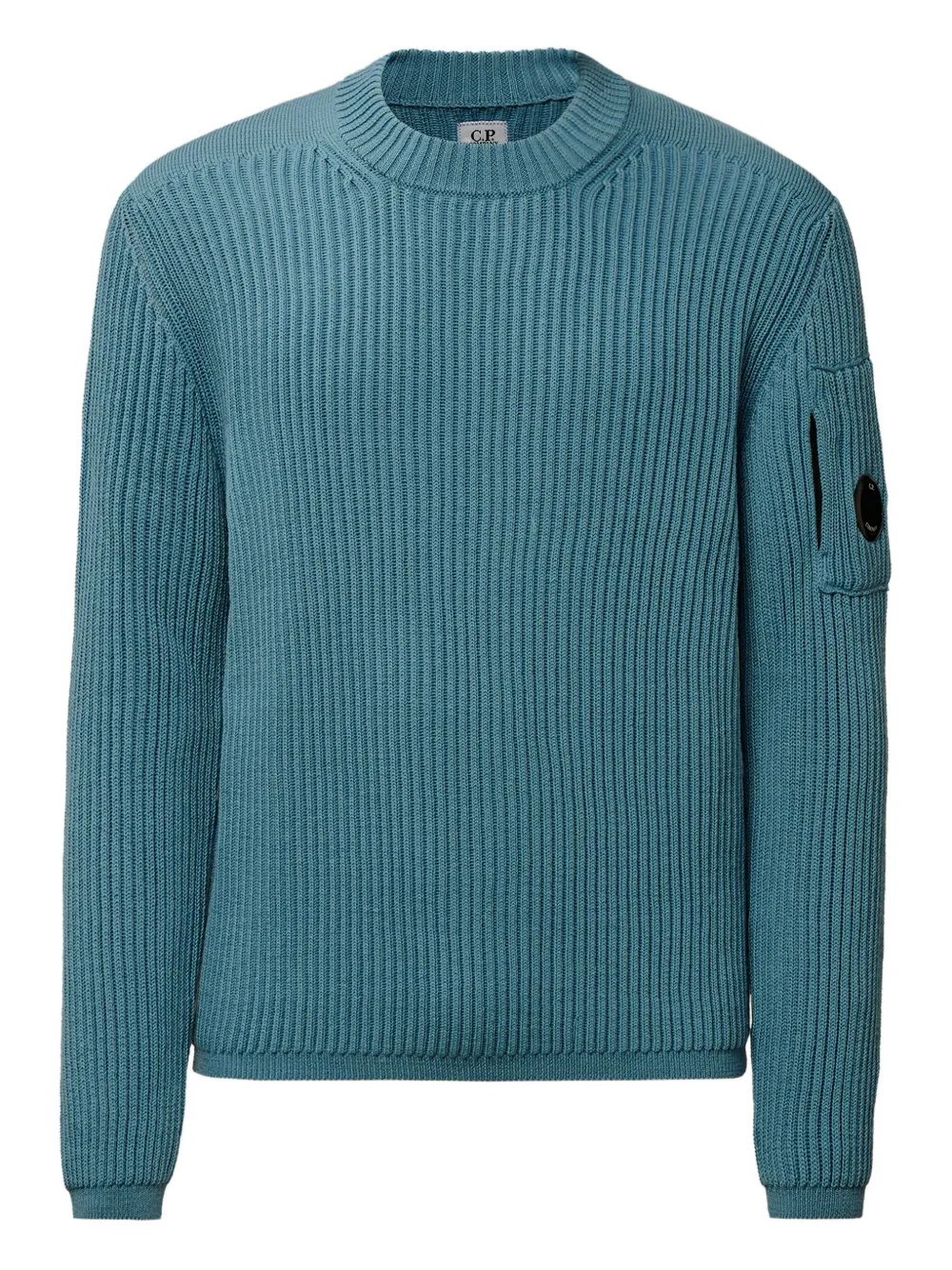 

Вязаный свитер с накладными карманами C.P. Company, синий