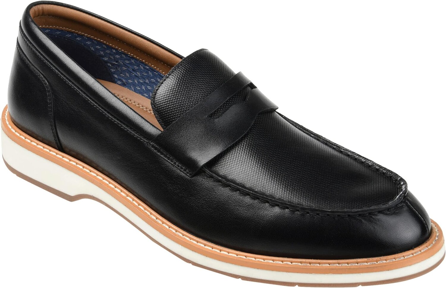 

Лоферы Thomas & Vine Watkins Embossed Penny Loafer, черный
