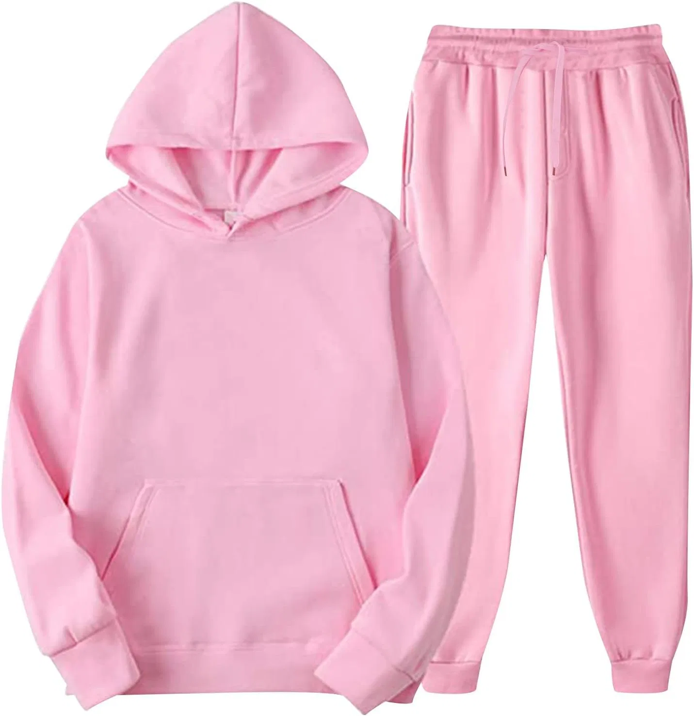 Спортивный костюм двойка, худи и штаны, Pink