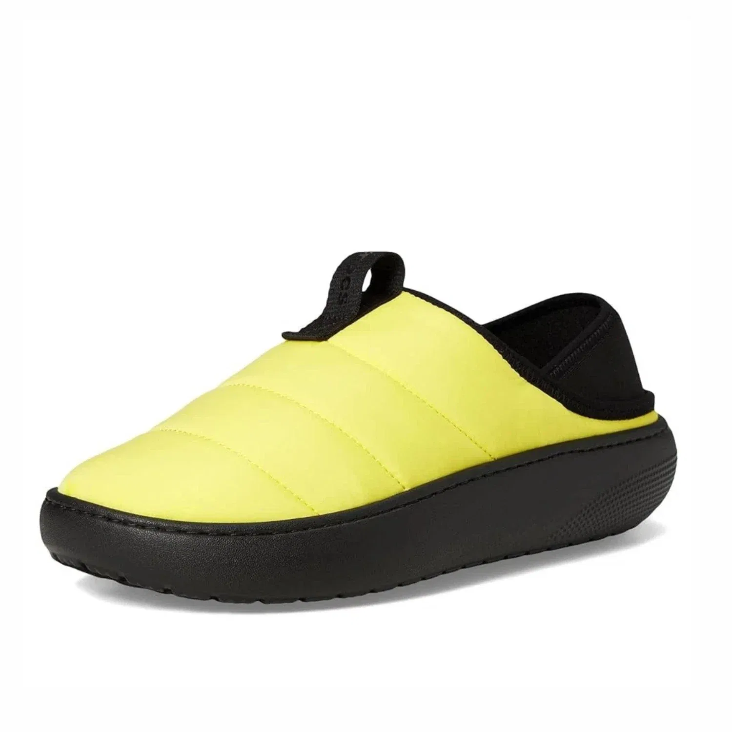 Мужские удобные тапочки Crocs Classic Puff 210706-77K, желтые, модель KFC704 — фото 2