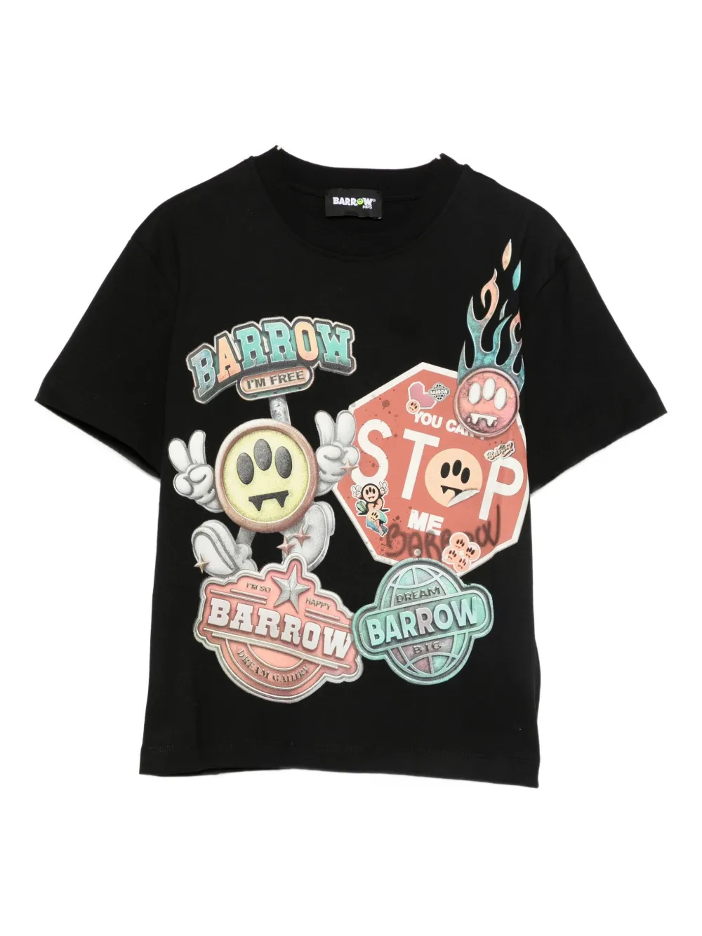 

Футболка с графическим принтом Barrow Kids, черный