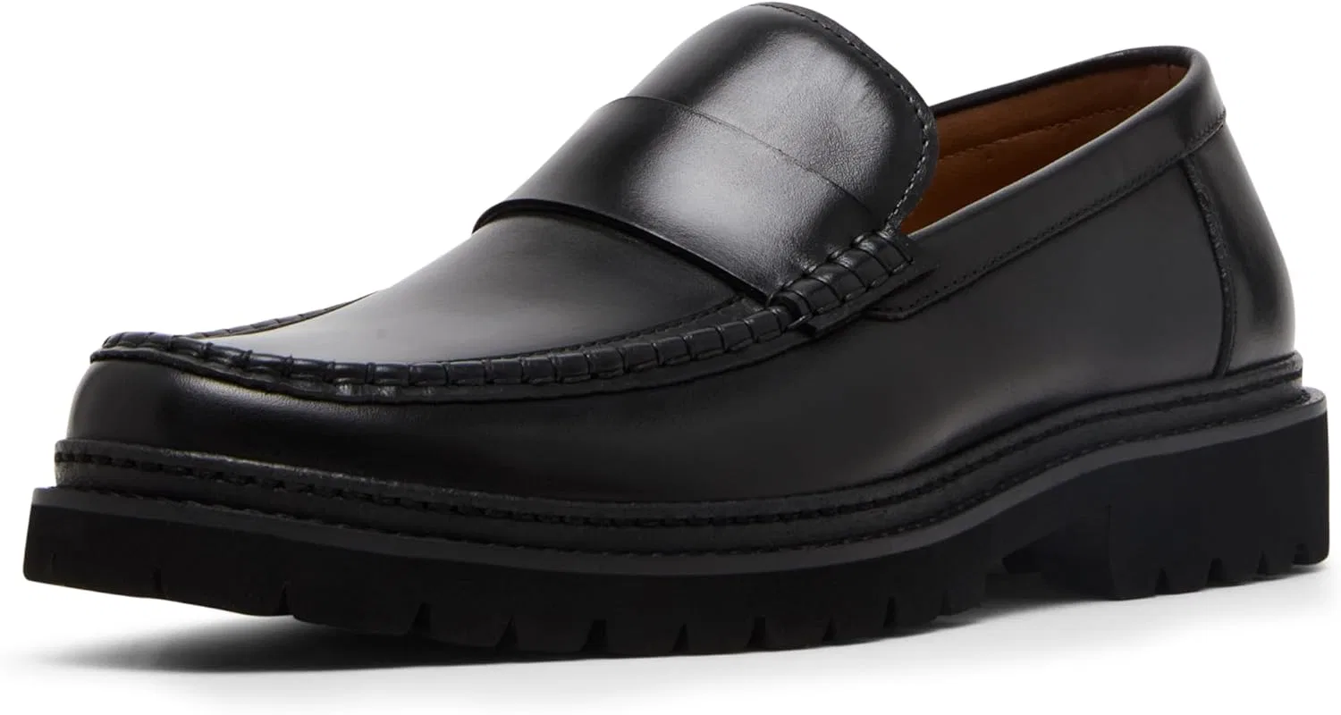 Туфли Steve Madden Herren BradnerSlipper, Schwarz Leder