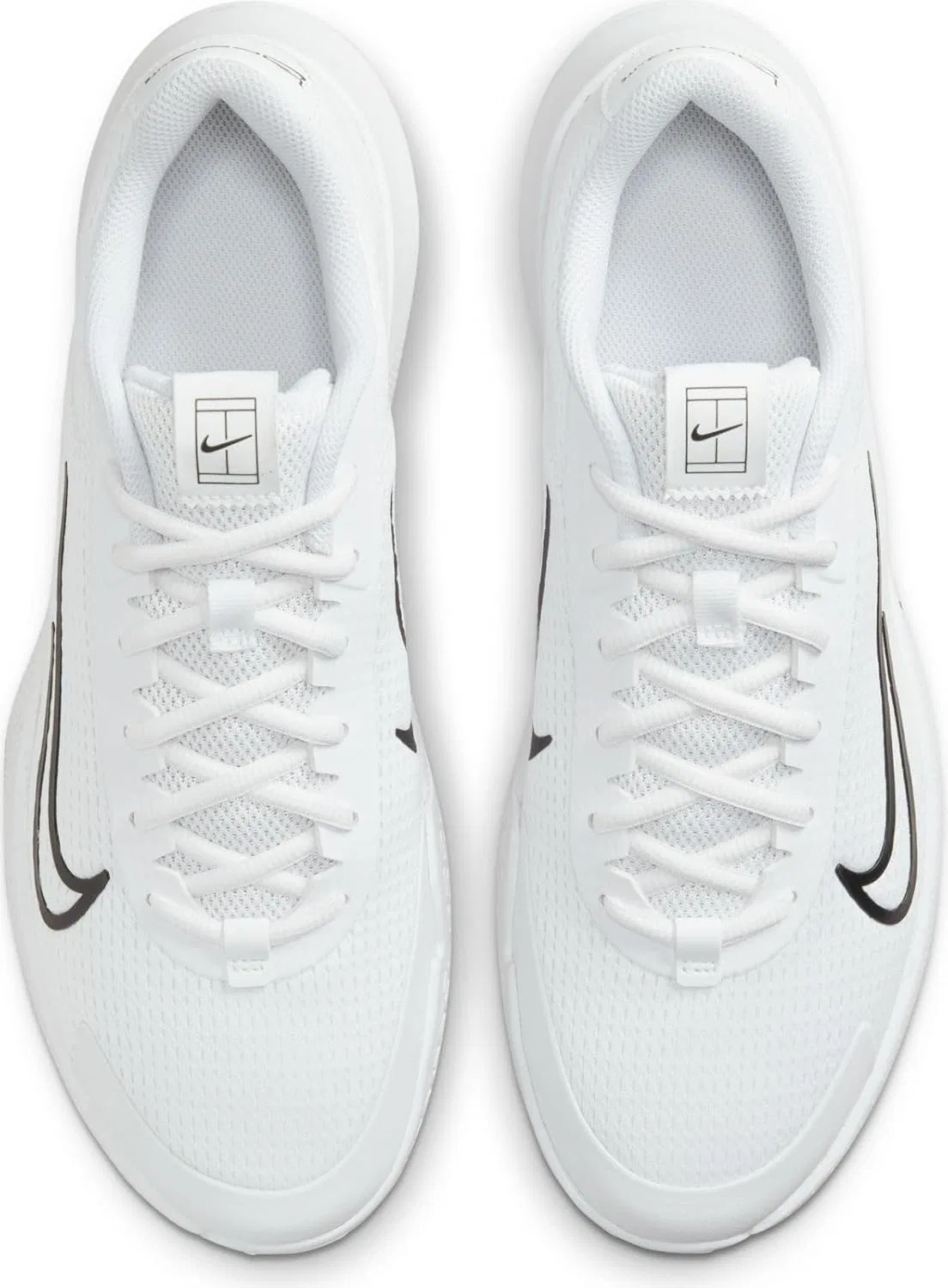 Кроссовки для тенниса Nike, мужские, цвет White Black — фото 3