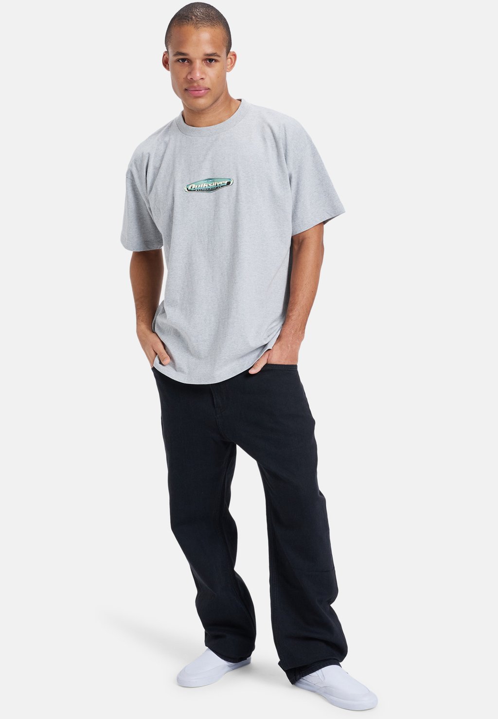 

Футболка с принтом ERA MIX BACK Quiksilver, серый