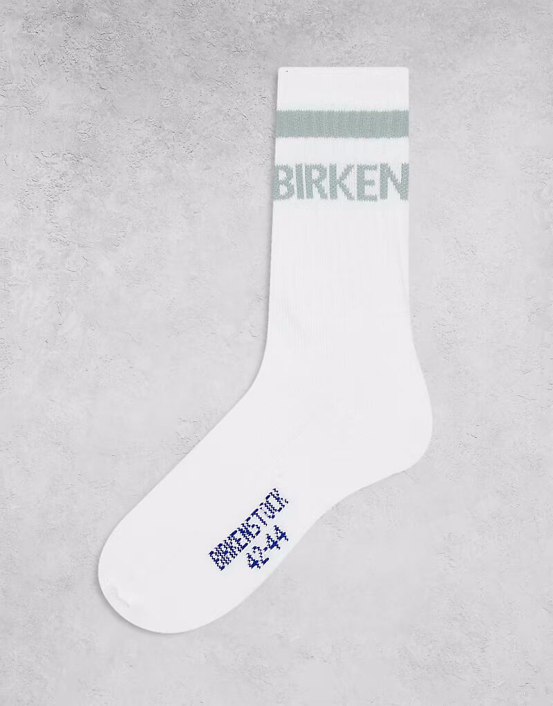

Носки унисекс из хлопка Birkenstock в полоску белого/чистого шалфея