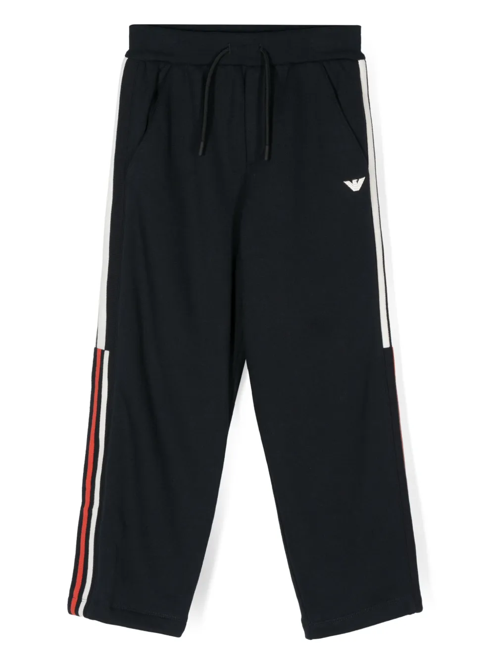 

Трикотажные брюки с нашивкой-логотипом Emporio Armani Kids, синий