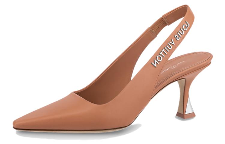 LOUIS VUITTON Туфли на высоком каблуке Sparkle Slim 6,5 см, женские, коричневые