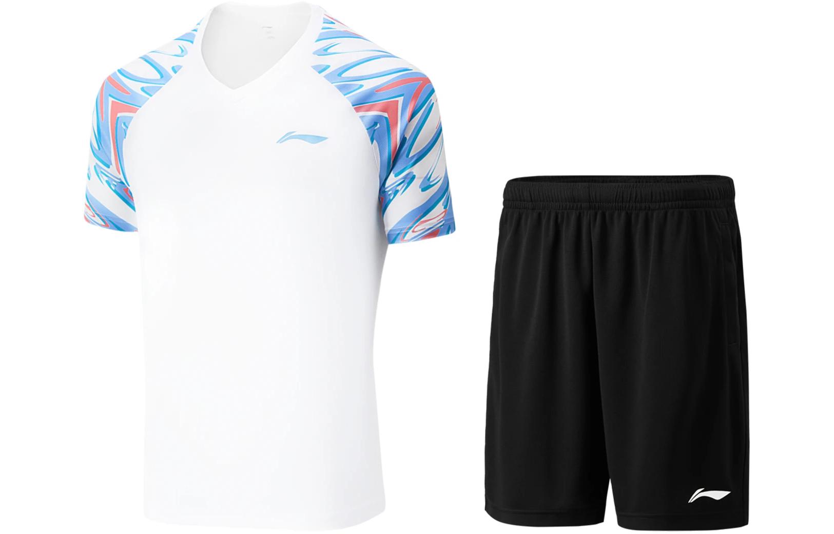 

LiNing Бадминтон Серия Повседневная Спортивная Одежда Унисекс, Стандартный Белый+Черный