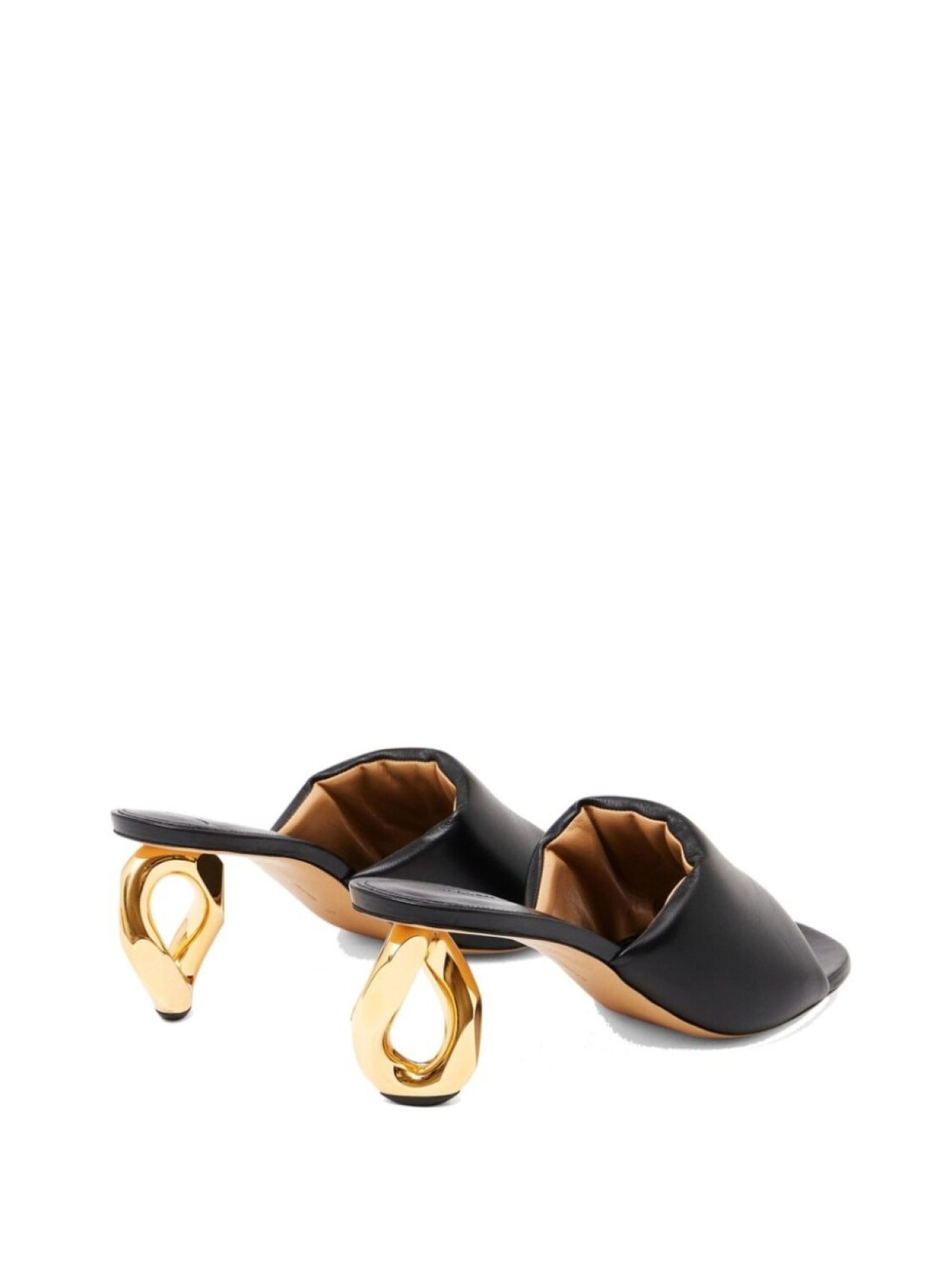 JW Anderson мюли на скульптурном каблуке, черный — фото 3
