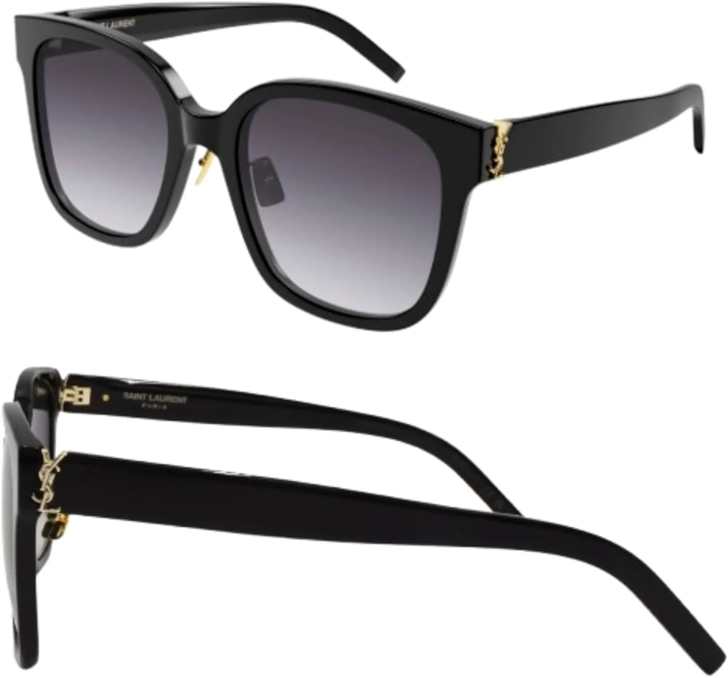 

Солнцезащитные очки SAINT LAURENTSL SL SL M105/F YSL с логотипом и квадратной формой дужки, в комплекте с набором eSHADES Luxury Eyewear Kit Yves Saint Laurent