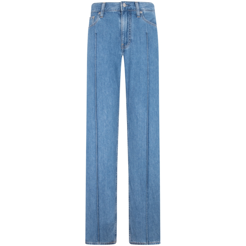 Футболка Calvin Klein Jeans женская джинсовая светло-голубая — фото 2