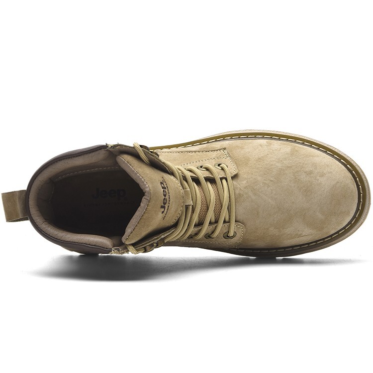 Ботинки Jeep Martin Boot Men низкие на шнуровке, бежевый — фото 4