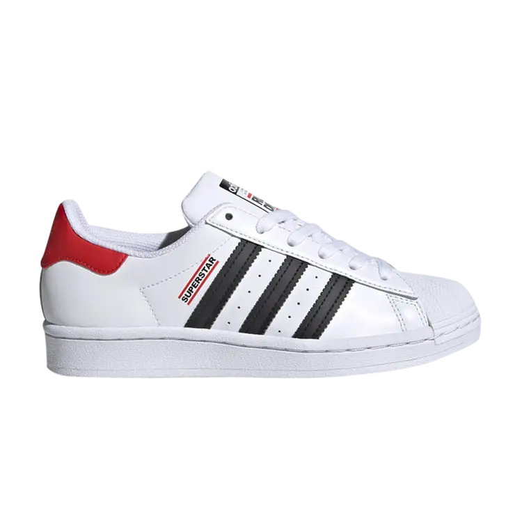 

Кроссовки Adidas Run DMC x Superstar Big Kids, белый