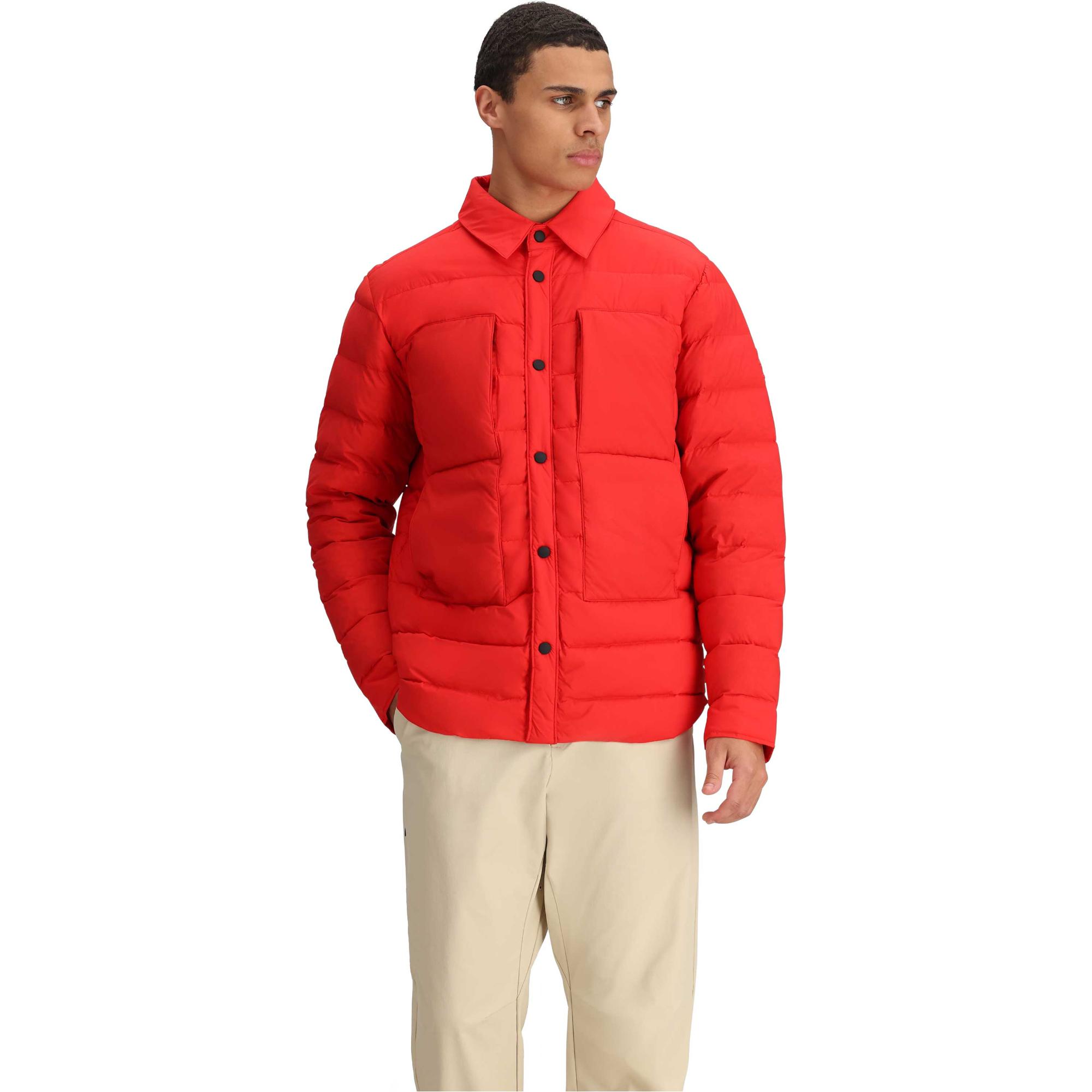 

Мужская пуховая рубашка Explorer Obermeyer, High Risk Red