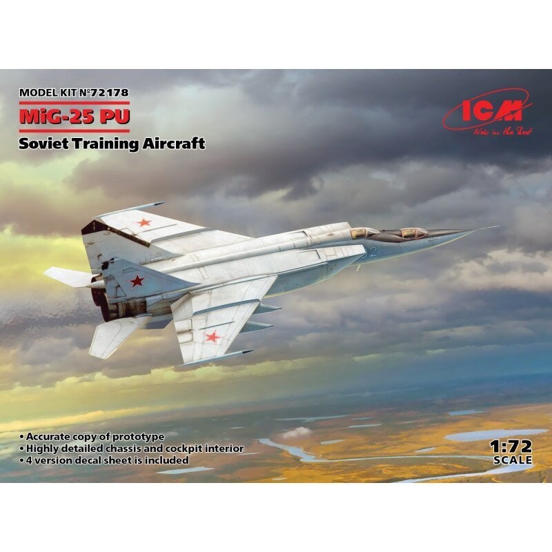 

ICM 72178 МиГ-25ПУ Советский учебно-тренировочный самолет 1/72