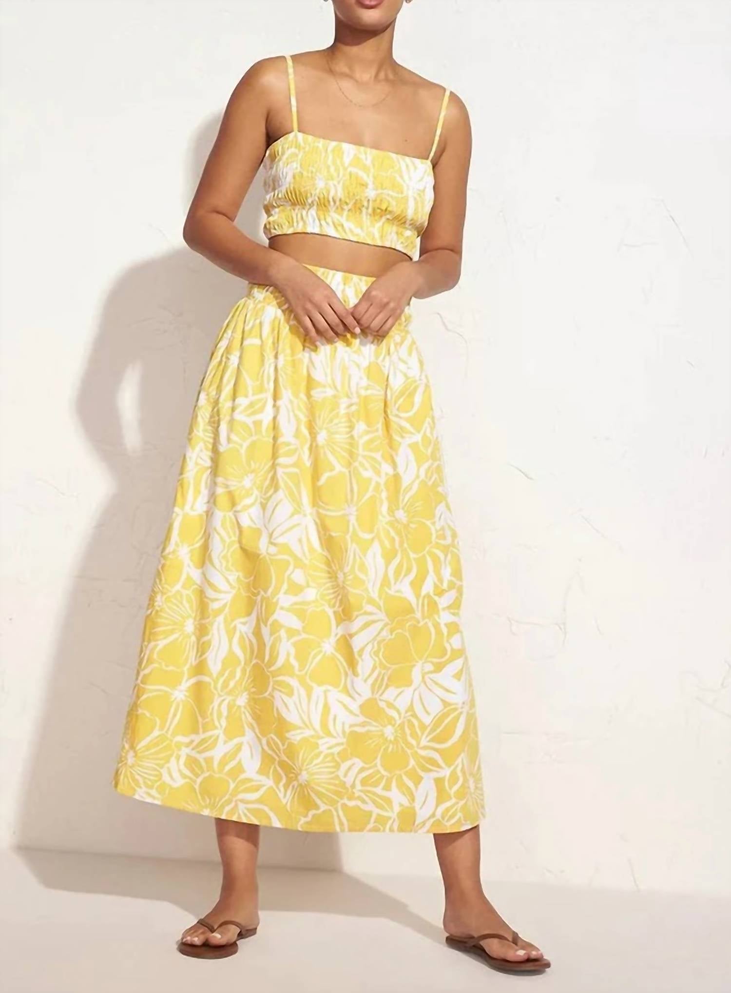 

Юбка Kiera с цветочным принтом El Marsa Marigold FAITHFULL THE BRAND