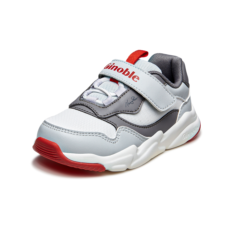 

Дышащие детские повседневные кроссовки для детей 3-7 лет GINOBLE, серый/белый